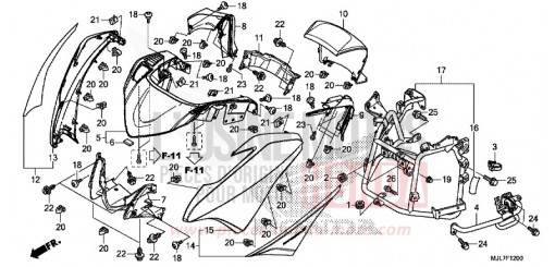 CAPOT AVANT NC750DE de 2014